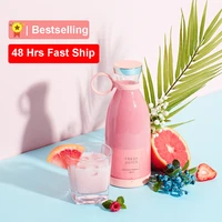 portable blender tik tok same style juicer cup personal blender with silicone handle durable waterproof fruit mixing machine