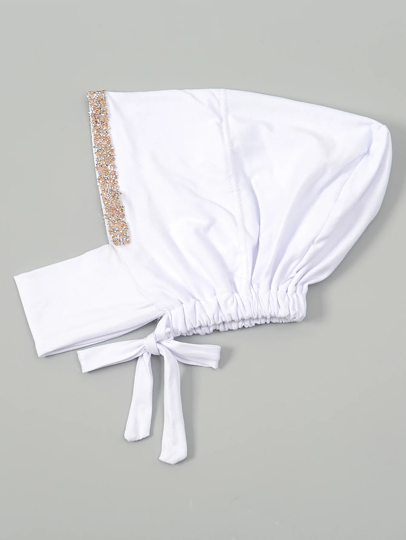 Новый трикотаж нижний шарф с бриллиантами тюрбан мусульманский женский