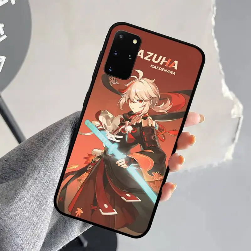 Genshin Impact Kaedehara Kazuha Phone Case for Samsung S20 lite S21 S10 S9 plus for Redmi Note8 9pro for Huawei Y6 cover