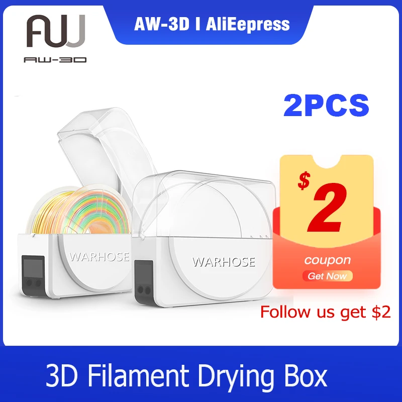 

Филаментная сушилка для 3D-принтера AW, 2 шт.