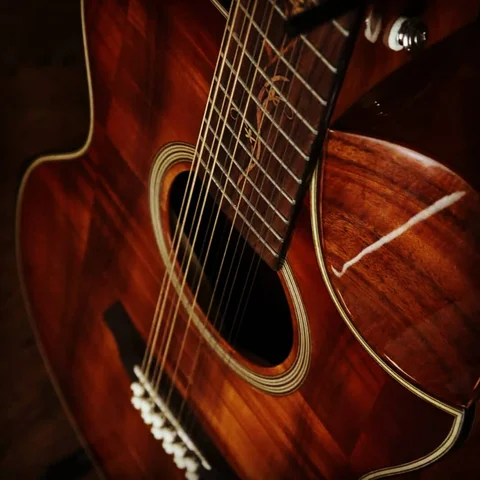 Гитара koa, 12 струн, подлокотник для гитары, скошенная, 12 струн, акустическая электрическая гитара, отправка из США и Великобритании - изображение