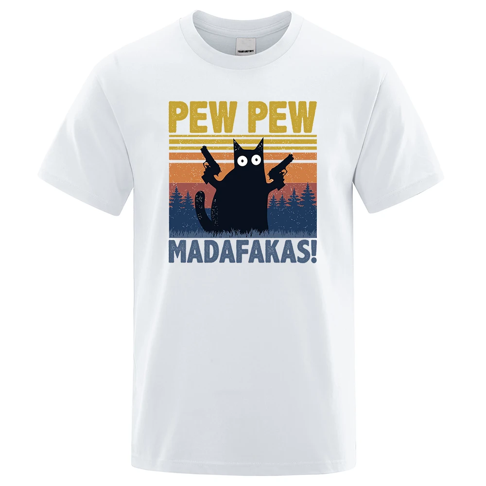 

Pew Madafakas футболка Новинка Забавный кот футболка винтажные Топы Рубашки Летние мужские футболки с коротким рукавом Футболка с круглым вырезом уличная одежда