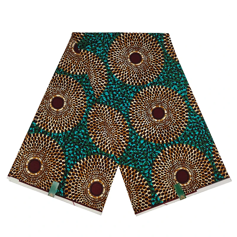 Новейшая нигерийская Анкара африканская восковая ткань с принтом настоящий