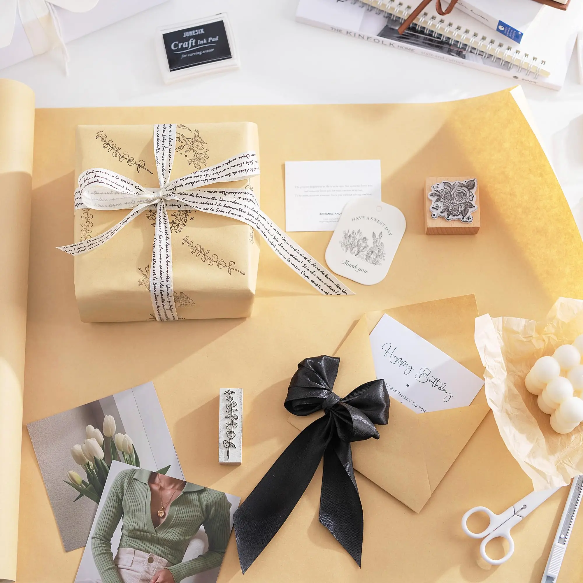 Коричневый рулон крафт-бумаги для искусства и рукоделия 50 см x 10 м мольберт