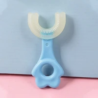 baby toothbrush u shaped children cartoon toothbrush soft silicone brush for children kids oral care girls toothbrushes