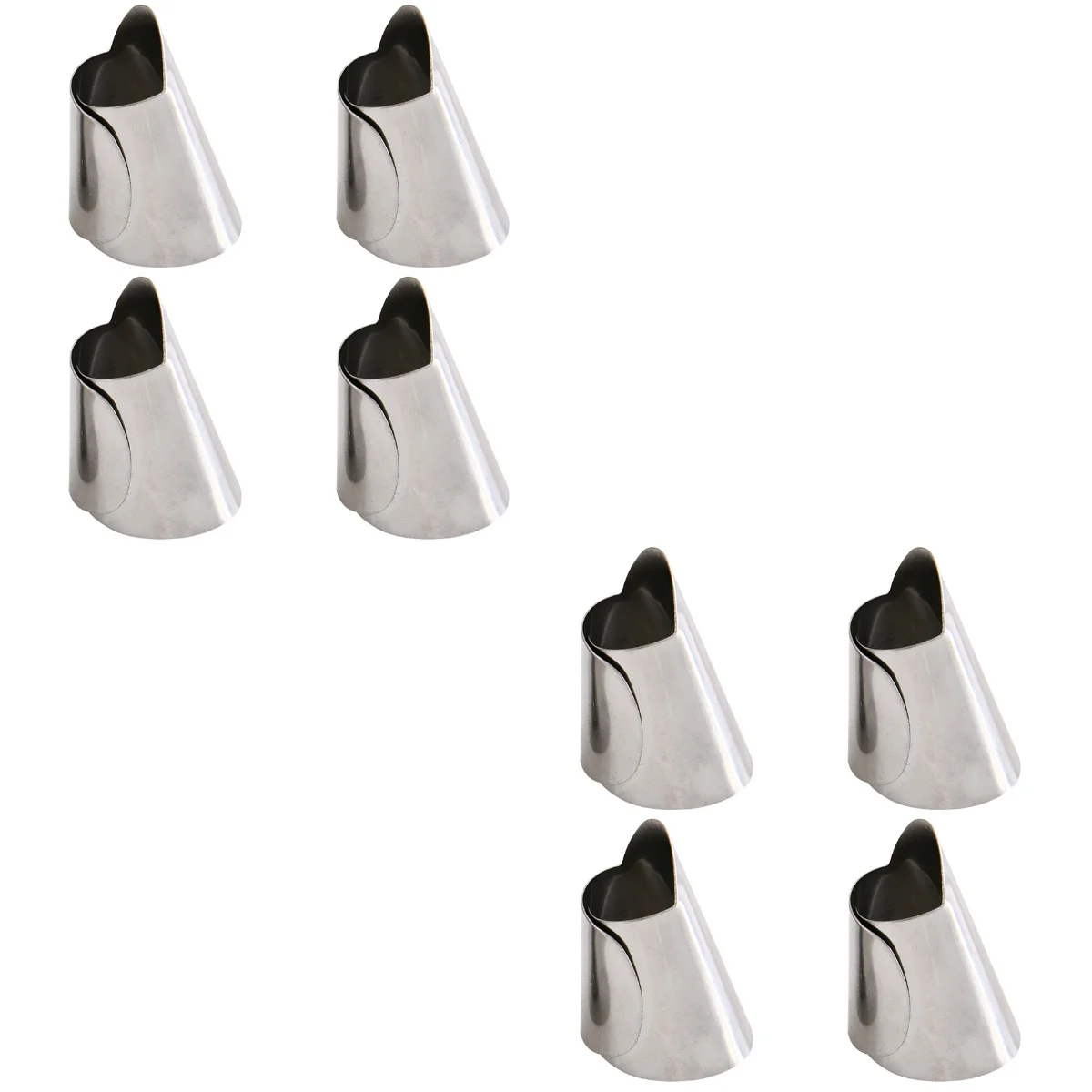 

8 Finger Protector Stainless Steel Adjustable Safe Lightweight Nail Cover for Home Kitchen Camping