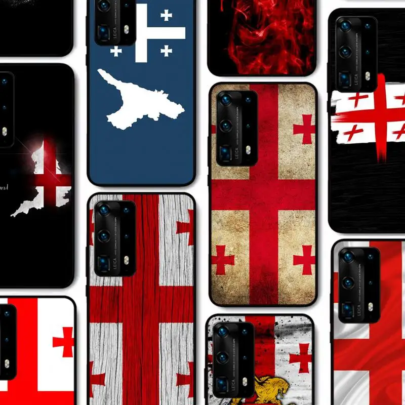 

Georgia flag Phone Case for Huawei P30 40 20 10 8 9 lite pro plus Psmart2019