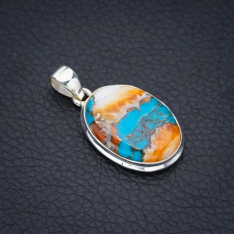 

Медный халцедон ручной работы, фотосеребряный кулон 1,5 дюйма F3735, StarGems