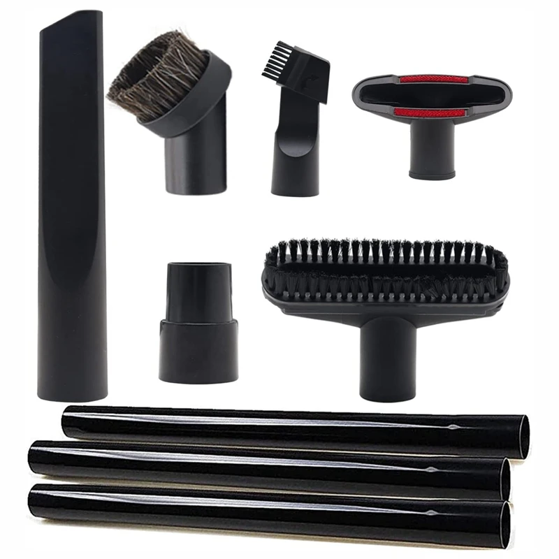 9 Pcs Attachments Kit Fit For Shopvac Accessories 1 1/4 Inch - 3 Pcs Vacuum Extension Wand, 32Mm & 35Mm Vacuum Hose Adapter