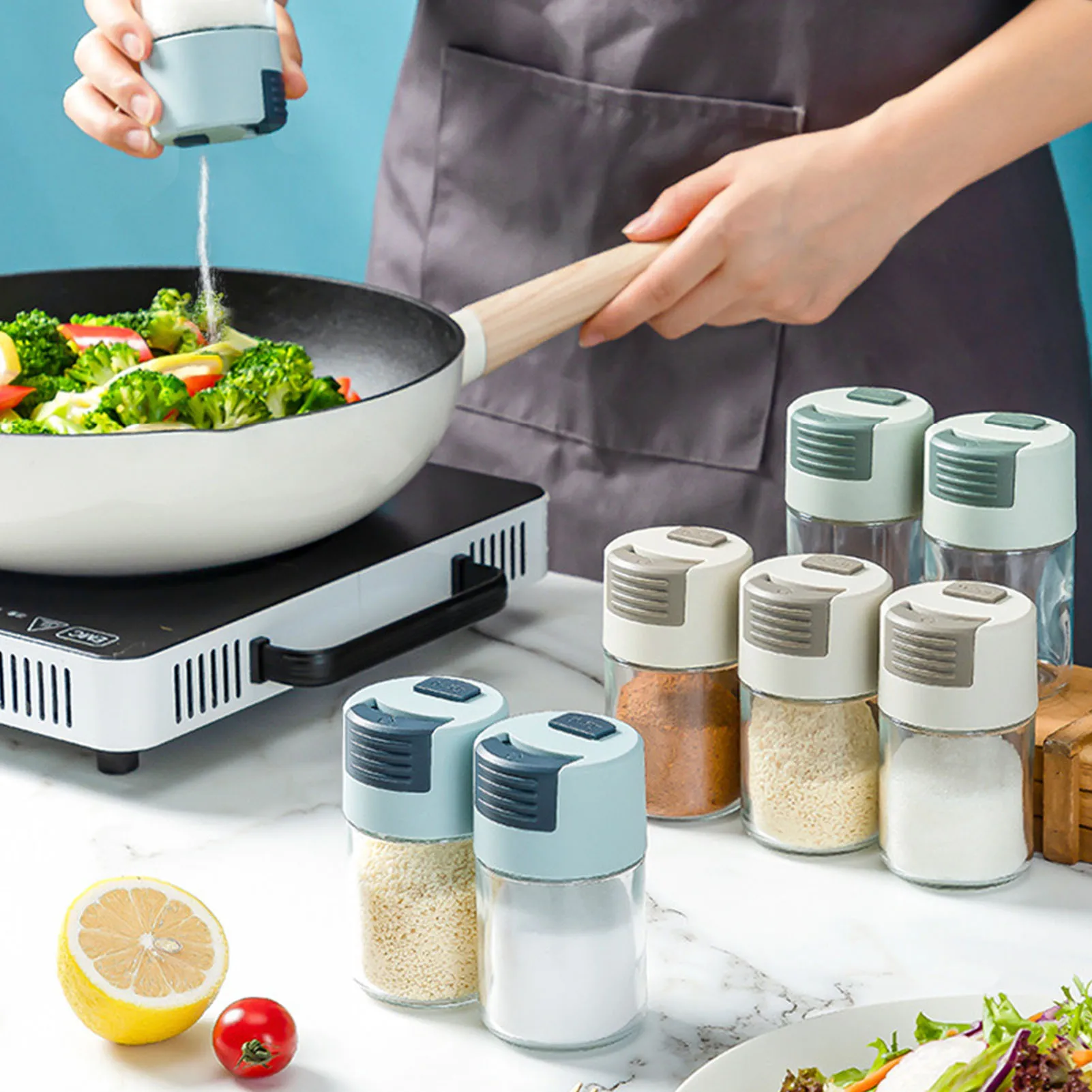 Шейкеры для соли и перца измерительная бутылка специй кухонный стеклянный