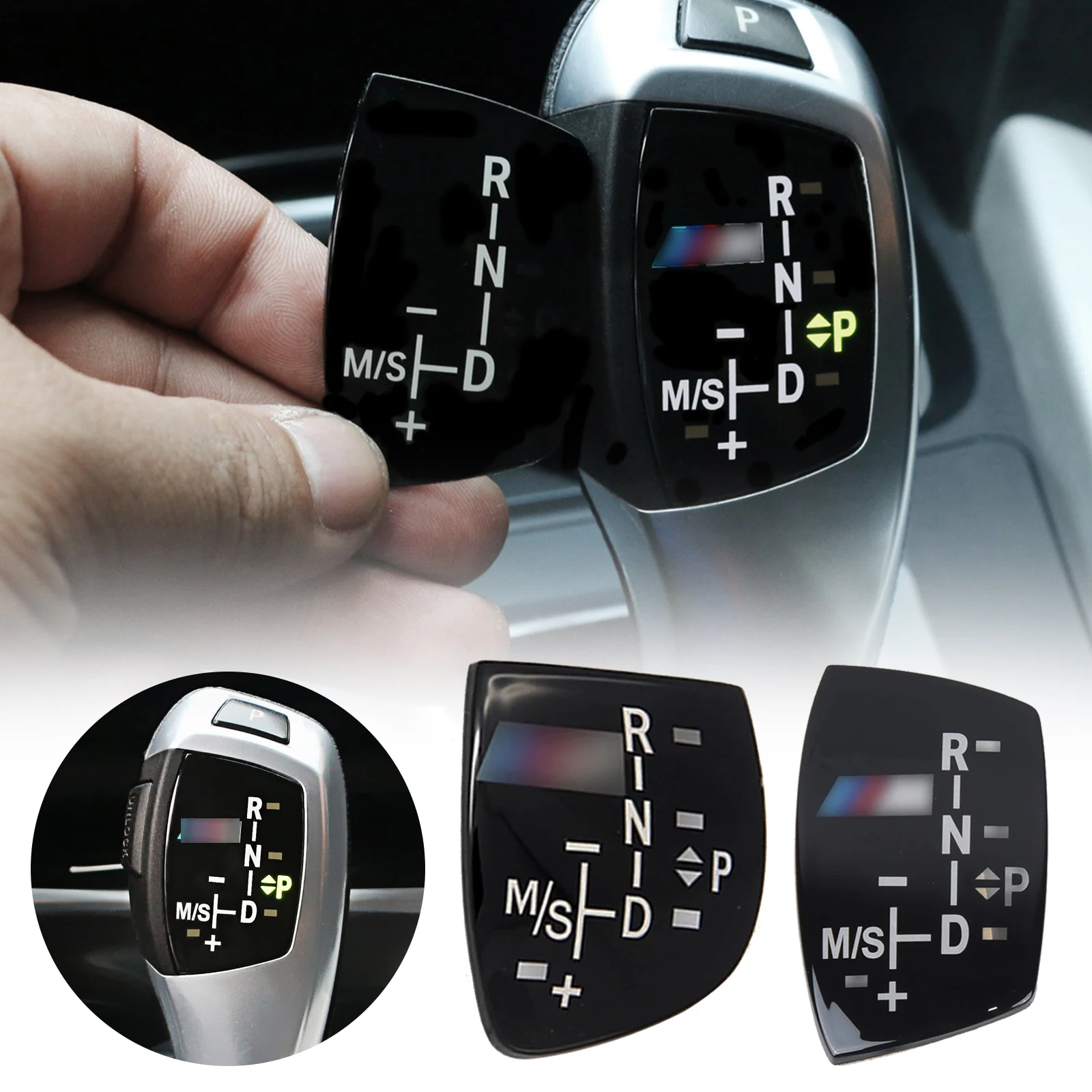 Автомобильная ручка переключения передач панель кнопка крышка эмблема наклейка