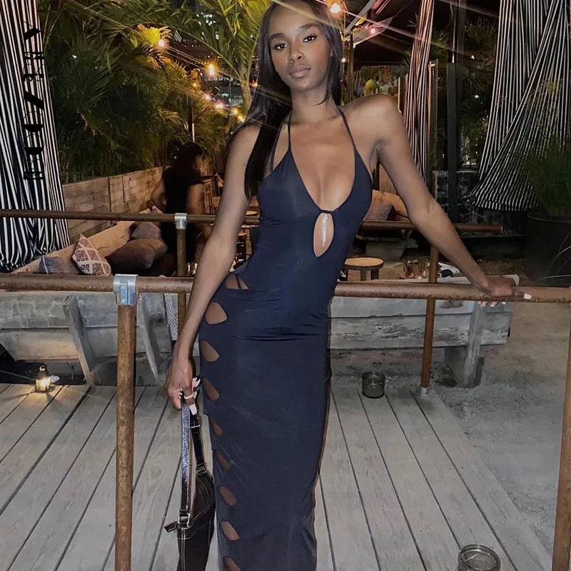 Пикантное облегающее платье BoozRey на шнуровке с открытой спиной для женщин