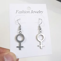 feminist goth accessories women dangle earrings aesthetic grunge stud jewelry designer party wedding 2022 gift cute retro drop