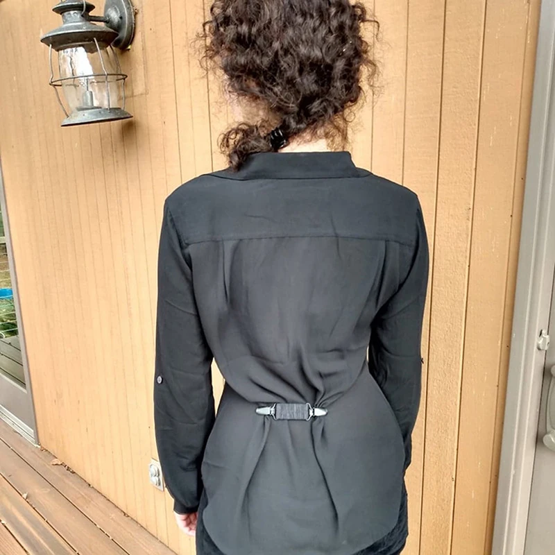 

Elastic Clothes Clips Non-Slip Garment Waistband Extender Clothes Clip Multifunction Adjustabl For Fixed Clips New