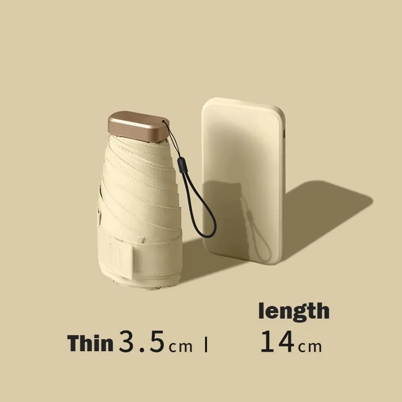 

Uv Blocking Mini Umbrella Wind Resistant Pocket Umbrella Ultra Thin Protection Sun Parasol Manual Folding Umbrella For Women