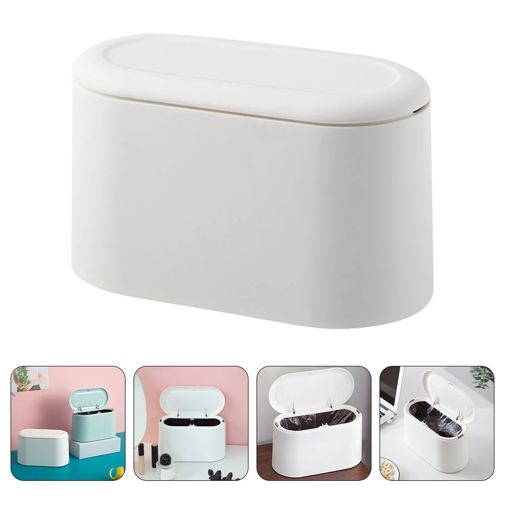 

Can Trash Waste Garbage Bin Kitchen Basket Mini Paper Tabletop Bedroom Office Bathroom Dustbin Bucket Container Containers Tiny