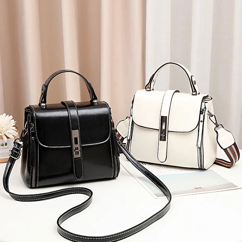 

CIKER Retro Fashion Women's Bags New Oil Wax Leather Texture Single Shoulder Messenger Bag Casual Travel Handbags for Women