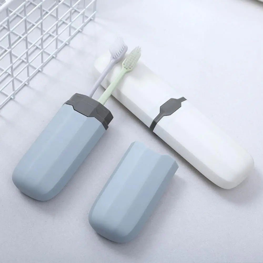 

Portable Travel Toothbrush Toothpaste Storage Box Case Cutlery Pencil Container Bathroom Accessories Travel Camping Storage Box