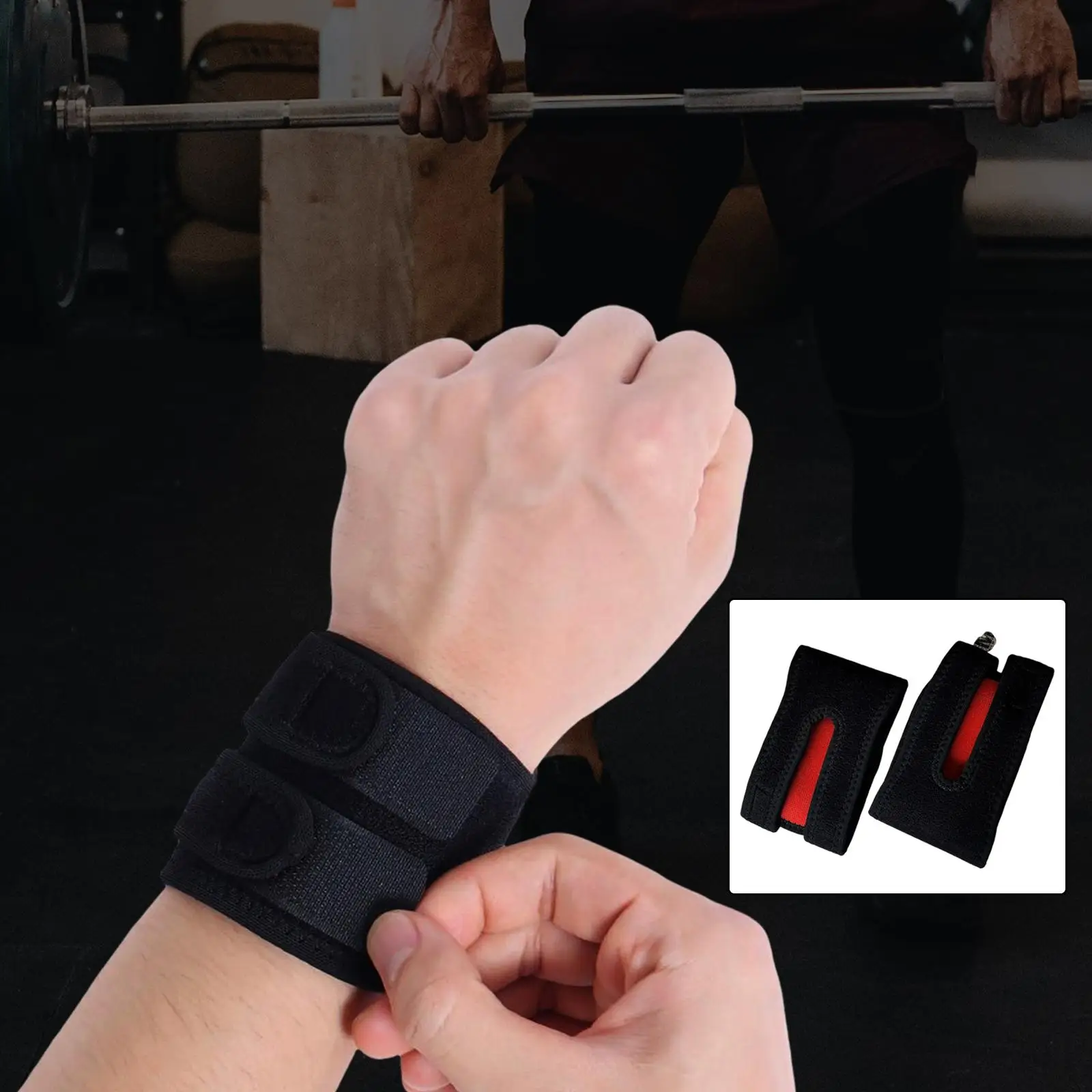 

Thin Tfcc Wrists Brace Wrist Strap Wrap Sprain Protection for Weight Bearing Sports Badminton Carpal Tunnel Left and Right Hand