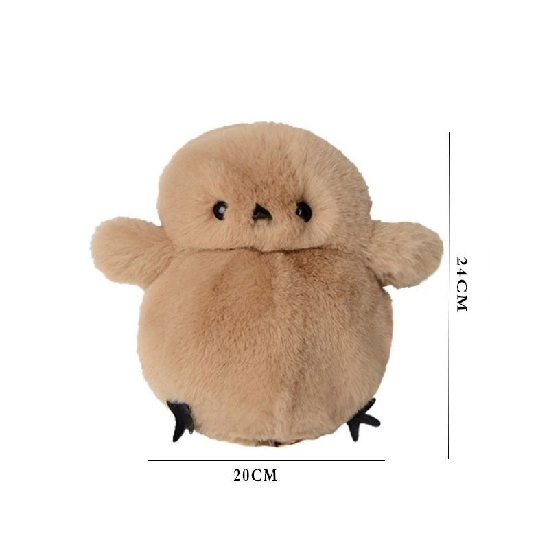 Plush cartoon single shoulder crossbody bag Girl Doll mobile phone bag Chain Messenger Bag fashionable chicken bag