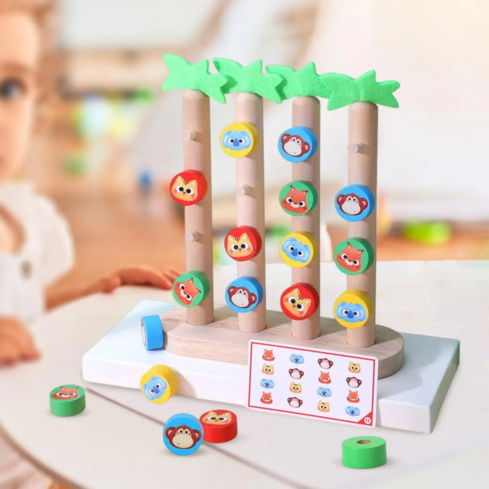 

Montessori Matching Peg Board Motor Matching Game for Preschool