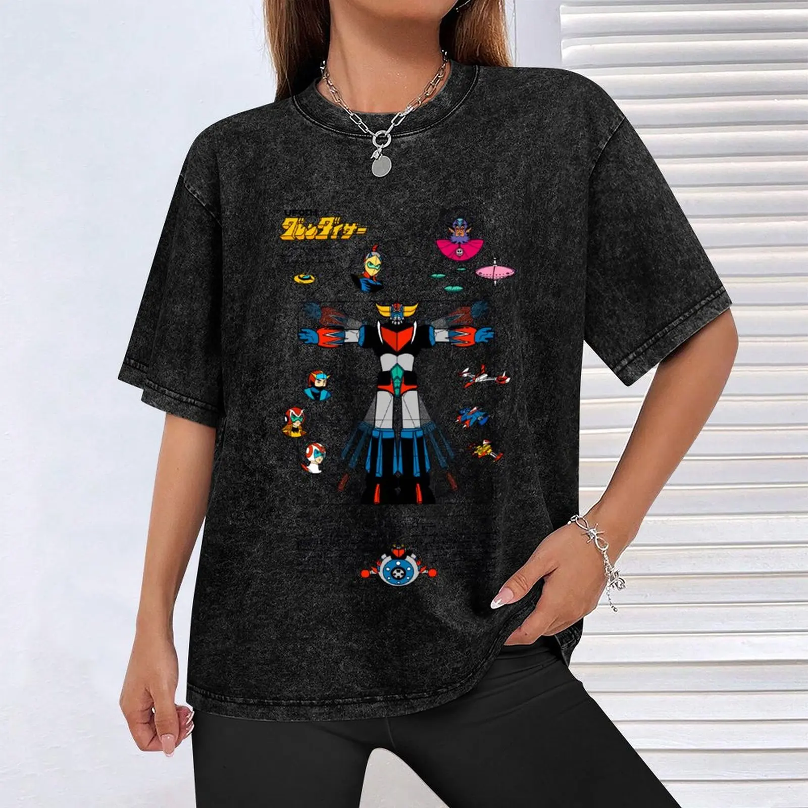 Фото 189b Футболка Grendizer DaVinci Color, базовая однотонная футболка с короткими рукавами и круглым вырезом №4