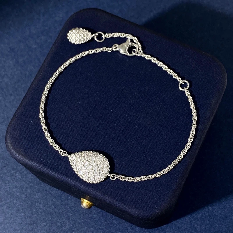 

Hot Brand Luxury Fashion Classic Jewelry Cubic Zirconia For Women Party Wedding Bracelet Top Quality Punk Bracelet New Jewelry