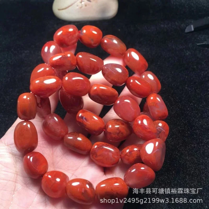 Натуральный пламенный узор Цвет Розовое мясо Нежный южно-красный дорожный