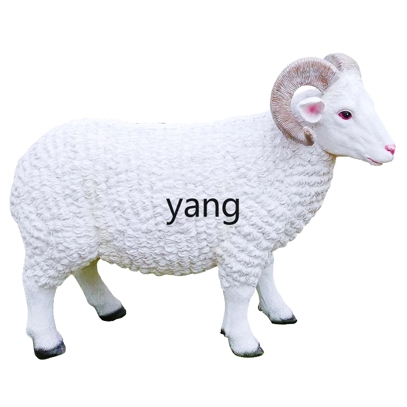 ZL имитация овцы горная скульптура украшение для сада парковая модель газона