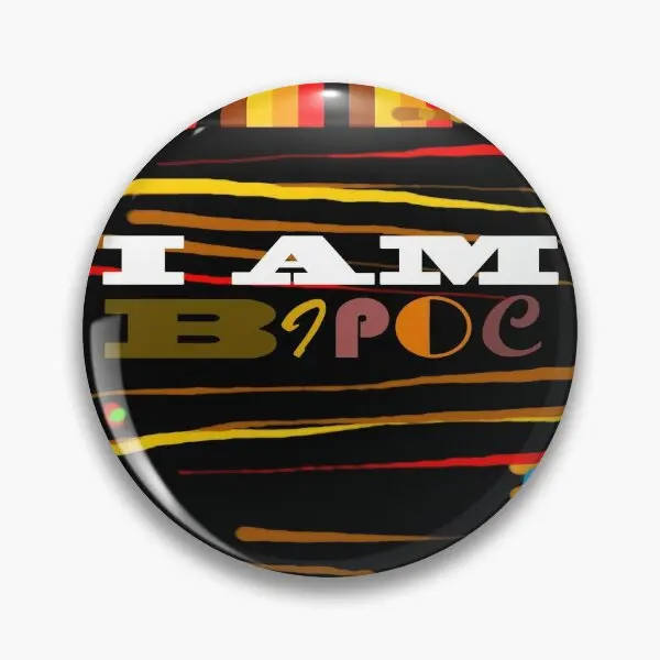 

I Am Bipoc Soft Button Pin Hat Jewelry Gift Creative Brooch Badge Decor Fashion Collar Lover Clothes Cartoon Metal Lapel Pin