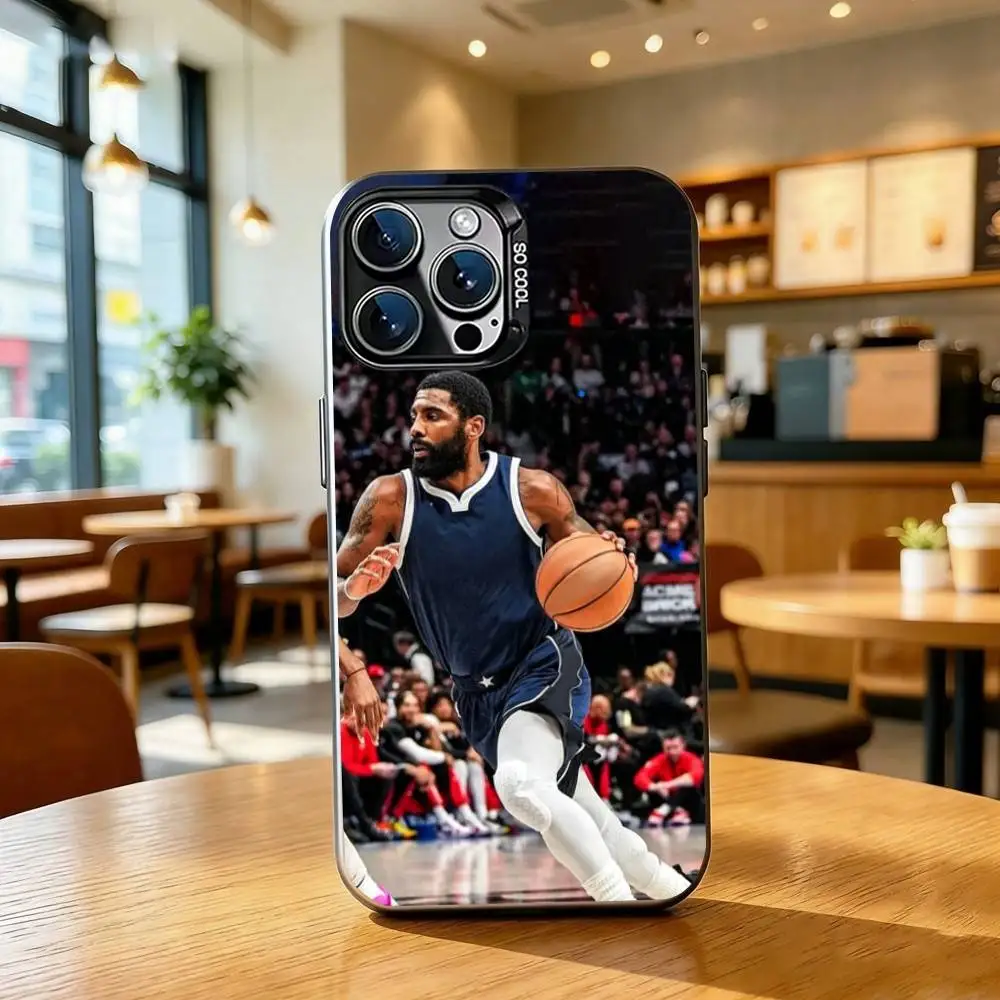 Фото Чехол для телефона K-Kyrie Irving для iPhone 17, 16, 15, 14, 13, 12, 11 Plus, Pro Max, XS, цветной серебристо-черный №5