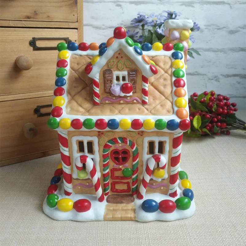 

Partylite, керамическая роспись вручную, строительная сцена, ручная работа, современная мебель для дома, украшения для гостиной