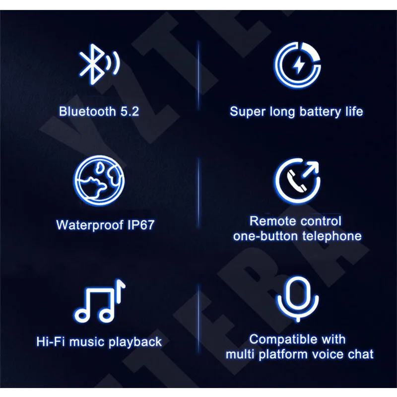 H1 Motorcycle Helmet Bluetooth Headset For Android System POC Intercom Platform Realptt/Zello W8/F25/7S+/P3/W888/W555 With Calls