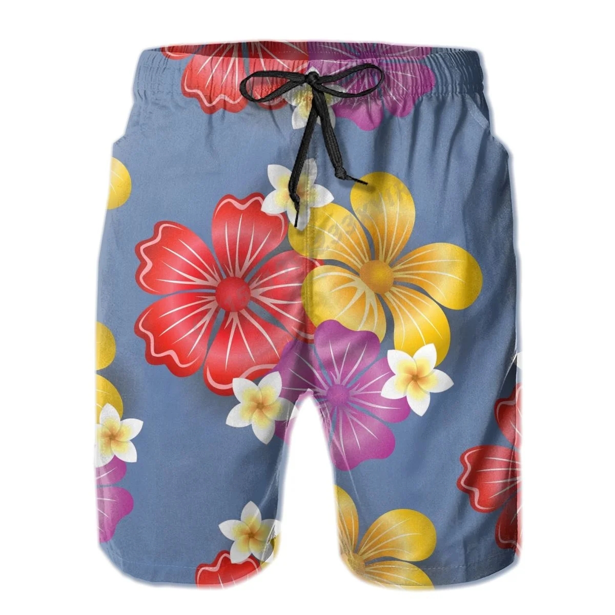 

Men's Tropical Flowers Beach Pants Shorts Surfing M-2XL Polyester Swimwear Running
