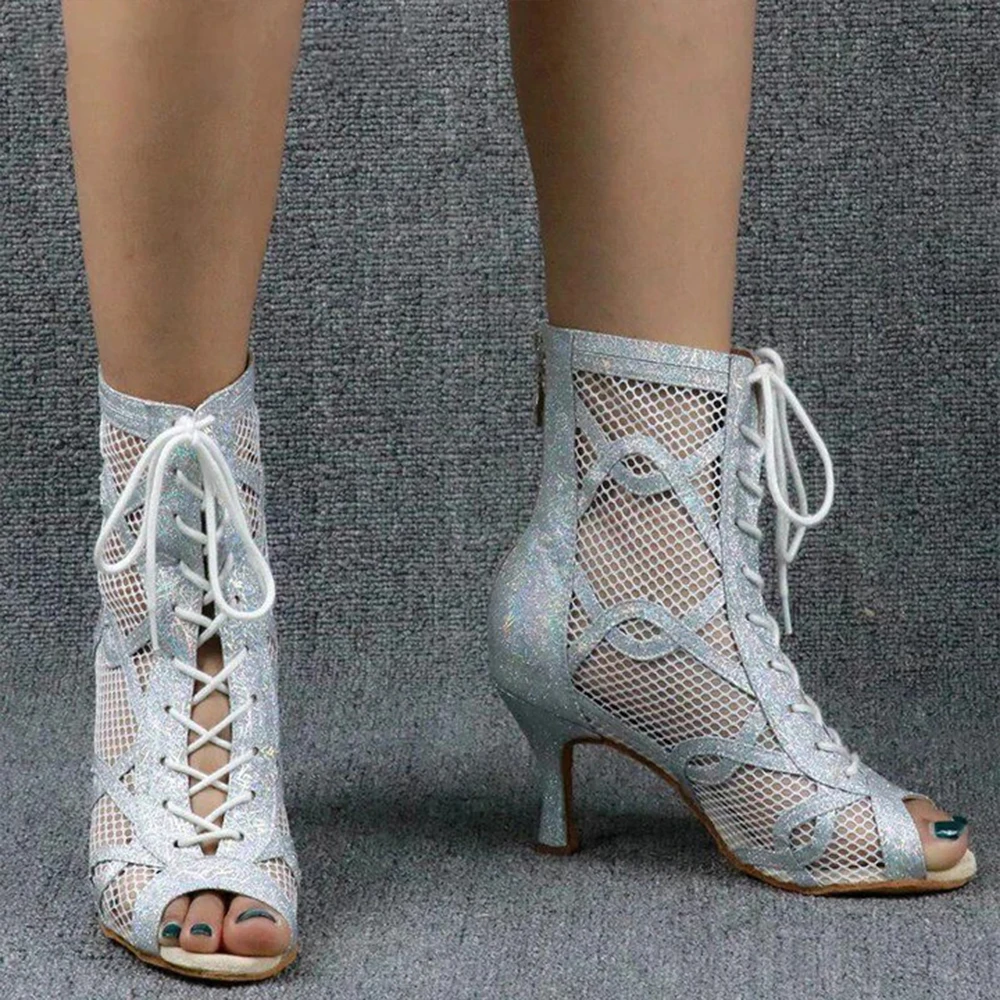 Demi-Season Boots Sneakers Woman High Heel For Women 2022 New  Latin Dance Shoes Salsa Rumba Samba Tango Breathable Shoes