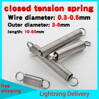 wire diameter 0 30 40 5mm tension return spring micro tension spring 304 small tension spring tension spring 10pcs