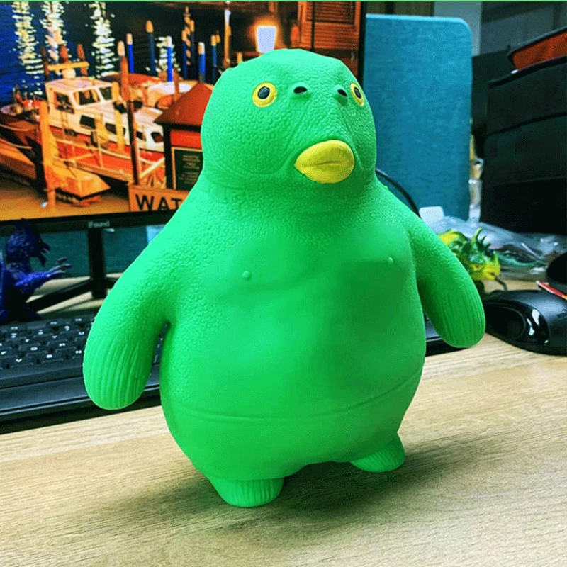 Decompression Toy Green Gorilla Knead Sand Twisting Pulling Bending Anti-Anxiety Relieve Stress Slow Rebound Squishy Figures Toy