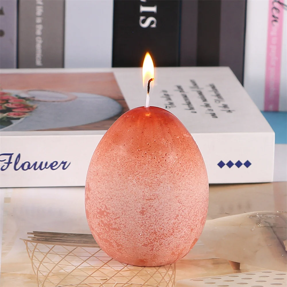 

3D Egg Shaped Silicone Candle Mold Easter Home Decor DIY Resin Epoxy Scented Candles Plaster Crafts Handmade Soap Making Mold