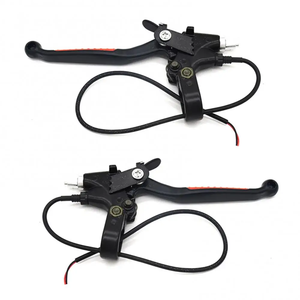 

1 Pair Electric Bicycle Brake Lever Aluminium Parking Power Cut Electric Bicycle Left Right Brake Levers Electric Bike Accessory