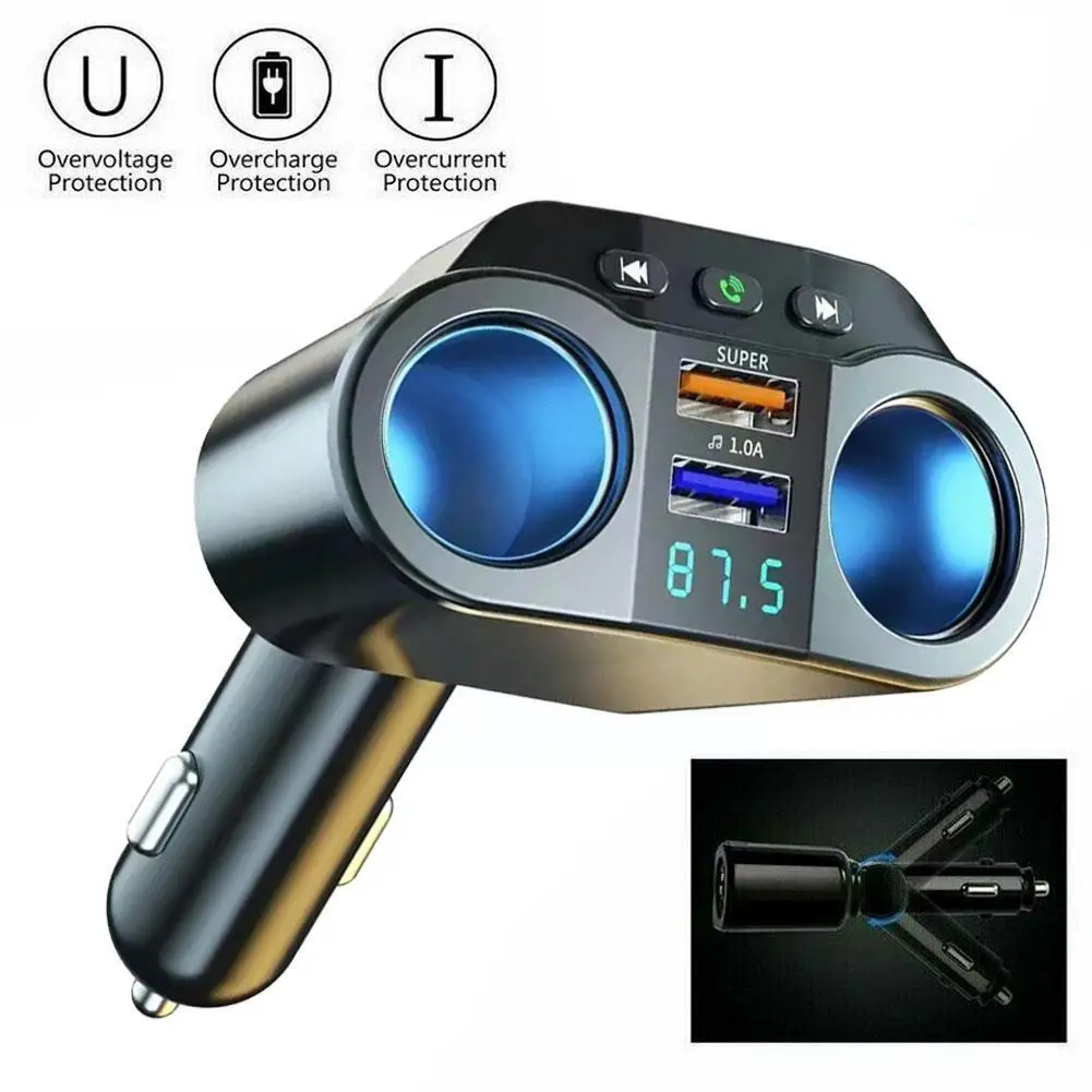 

Автомобильное зарядное устройство с двумя USB-портами, 3,1 А, 12-24 В