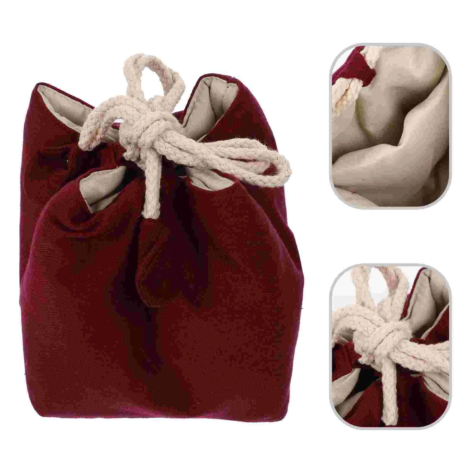 

Tea Teacup Cup Set Holder Storage Teapot Convenient Portable Pouch Container Function Multi Drawstring Cosy