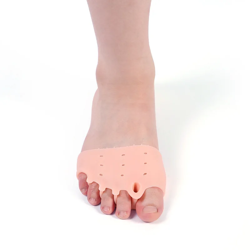 

1 Pair Hallux Valgus Five Hole Honeycomb Forefoot Pad Shock Absorbing Toe Splitter Overlapping Hallux Valgus Foot Care Tool