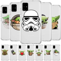 disney baby yodastyle transparent phone case hull for samsung galaxy a50 a51 a20 a71 a70 a40 a30 a31 80 e 5g s shell art cell co