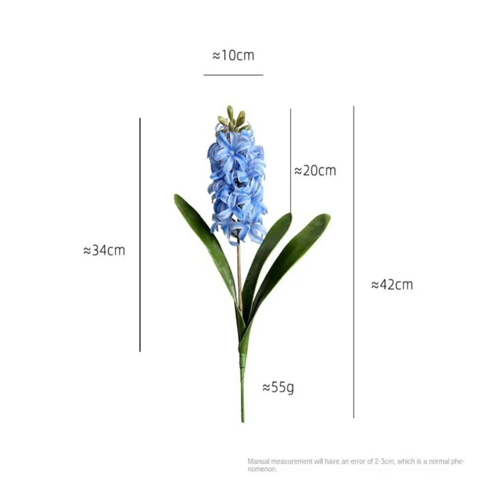 Decoration Home Garden Decor Wedding Photography Prop Artificial Flower 3D Printing Feel Green Plant Hyacinth Flowers images - 6