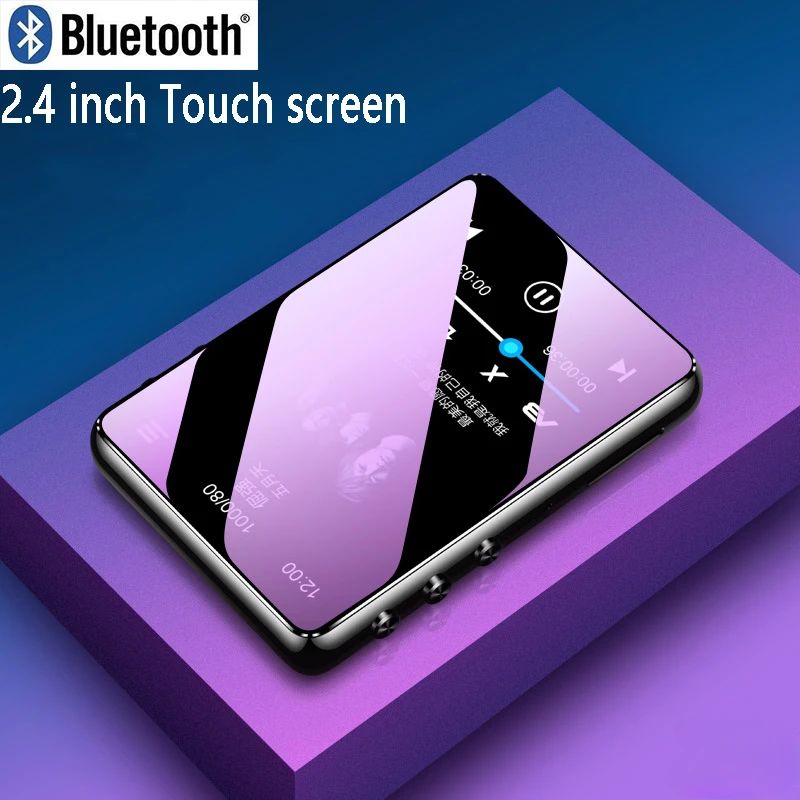 

Оригинальный металлический MP4-плеер Bluetooth 5.0 сенсорный экран 2,4 дюйма встроенный динамик MP3 с электронной книгой радио Запись воспроизведения видео