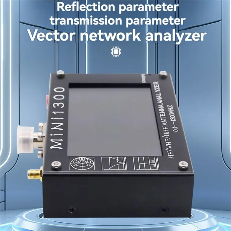 A99E-Mini1300 0.1‑1300 МГц VHFUHF анализатор антенн, измеритель-тестер с 4,3-дюймовым сенсорным ЖК-экраном, измеритель КСВ для любительской радиосвязи (art.: 3920da3d422be) - 3920da3d422be