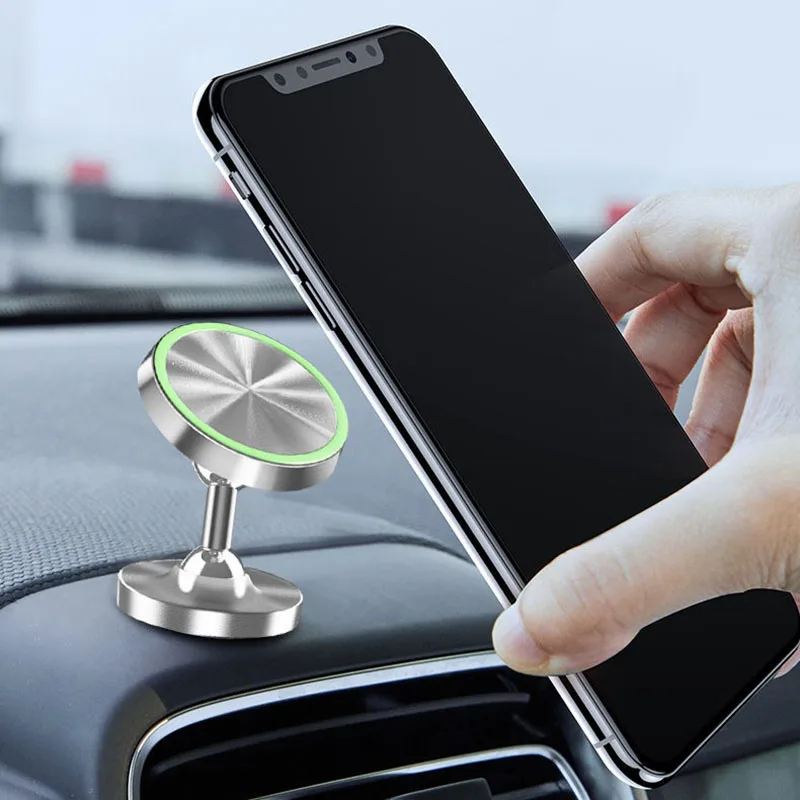 

Mobile Phone Bracket Suction Cup Magnetic Holder Car Air Outlet Magnetic Navigation Instrument Panel Paste Cellphone Bracket