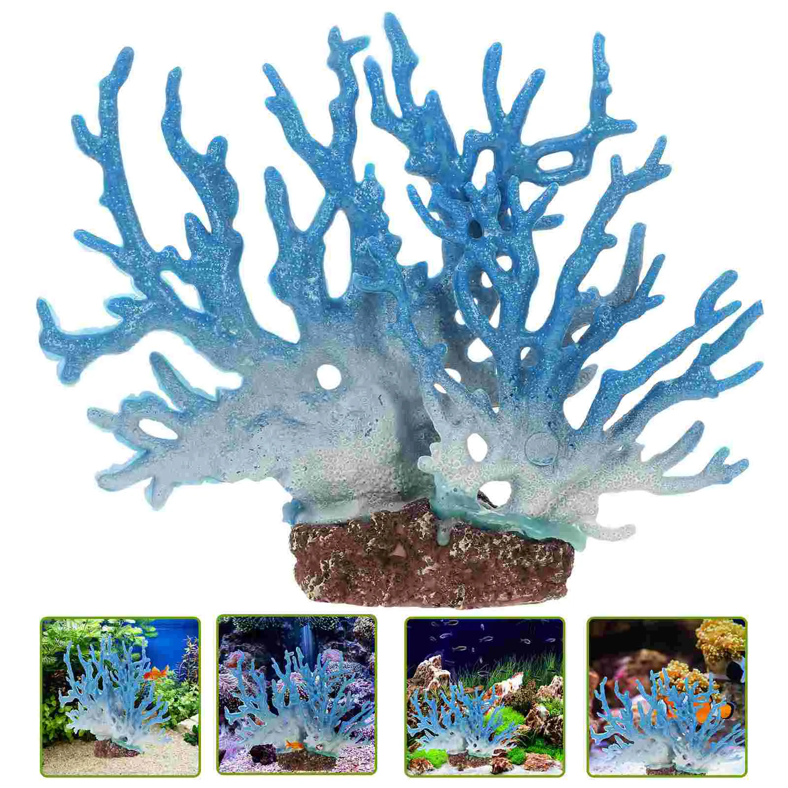 

Fish Tank Decor Aquatic Turtle Accessories Decorations Coral Freshwater Aquarium Resin Large Ornaments