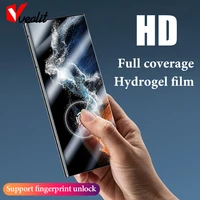 full cover protective film for samsung galaxy s22 ultra screen protector s22 plus hydrogel film on samsung s22 s21 s20 fe 5g