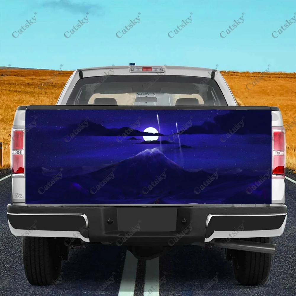 

Abstract Moon Car stickers truck rear tail modification painting suitable for truck pain packaging accessories decals